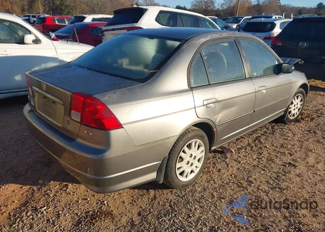 2004 Honda Civic Lx z USA, uszkodzony, nr VIN 2HGES16524H520339